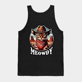 Wild at Heart Trendy Tee for Fans of Bengal Cats Tank Top